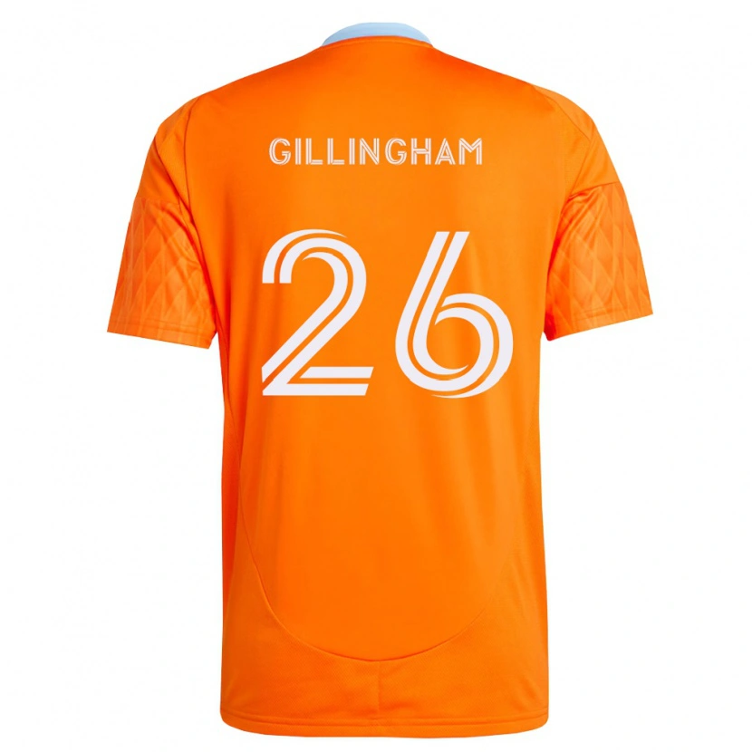 Danxen Homem Camisola Blake Gillingham #26 Laranja Branco Principal 2026/27 Camisa