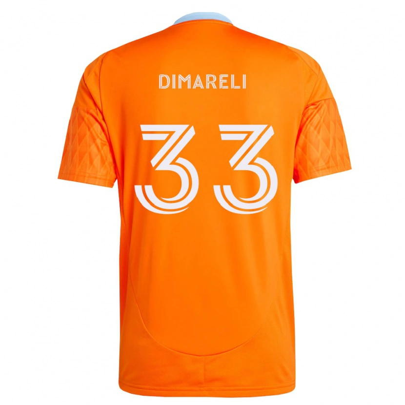 Danxen Homem Camisola Mattheo Dimareli #33 Laranja Branco Principal 2026/27 Camisa
