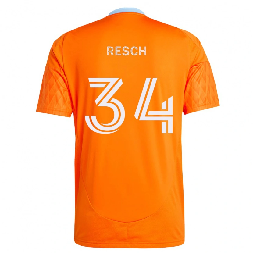 Danxen Homem Camisola Agustin Resch #34 Laranja Branco Principal 2026/27 Camisa