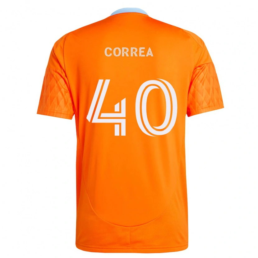 Danxen Homem Camisola Enrique Correa #40 Laranja Branco Principal 2026/27 Camisa