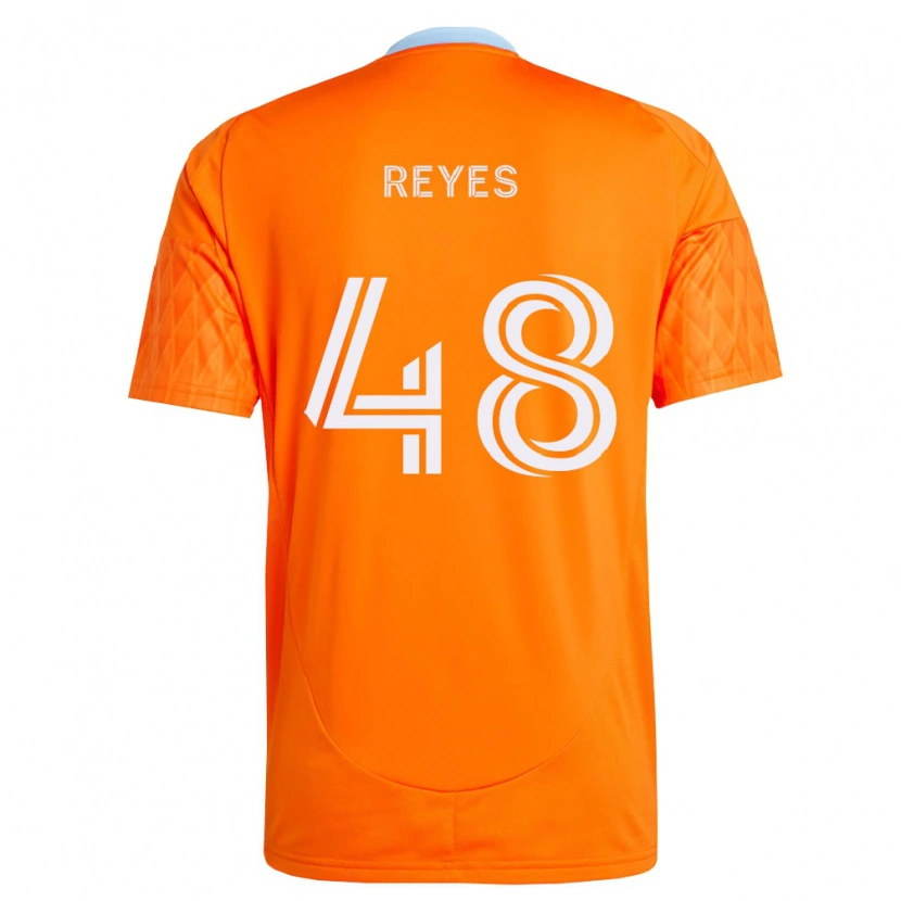 Danxen Homem Camisola Dylan Reyes #48 Laranja Branco Principal 2026/27 Camisa