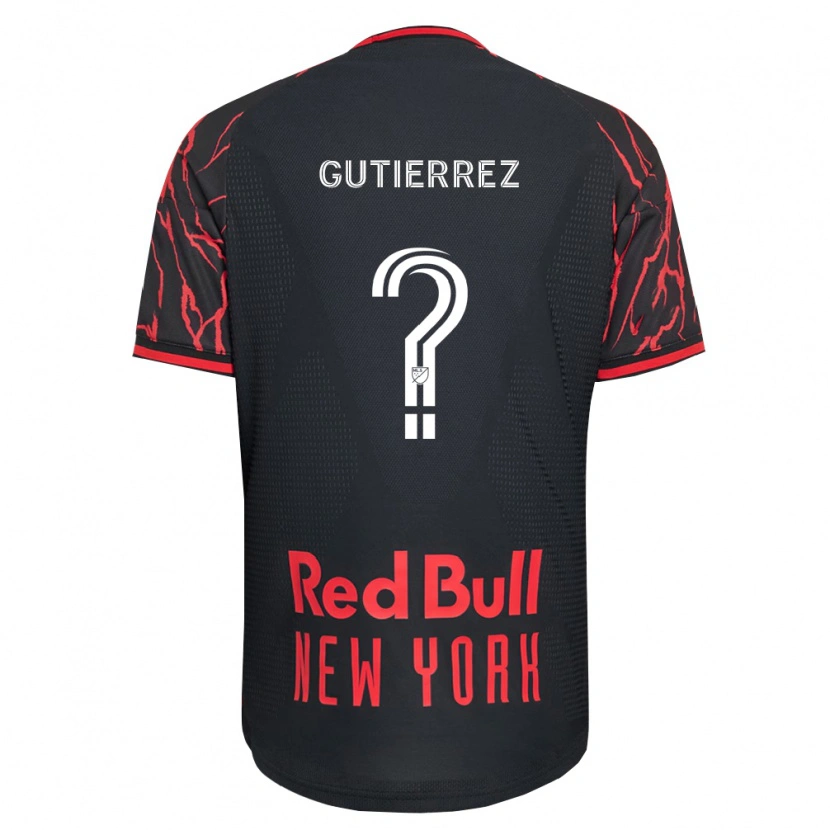 Danxen Homem Camisola Juan Gutierrez #0 Vermelho Preto Branco Principal 2026/27 Camisa