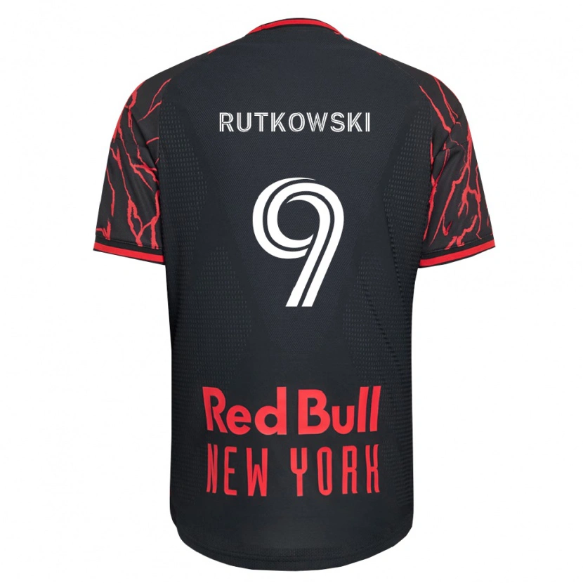 Danxen Homem Camisola David Rutkowski #9 Vermelho Preto Branco Principal 2026/27 Camisa