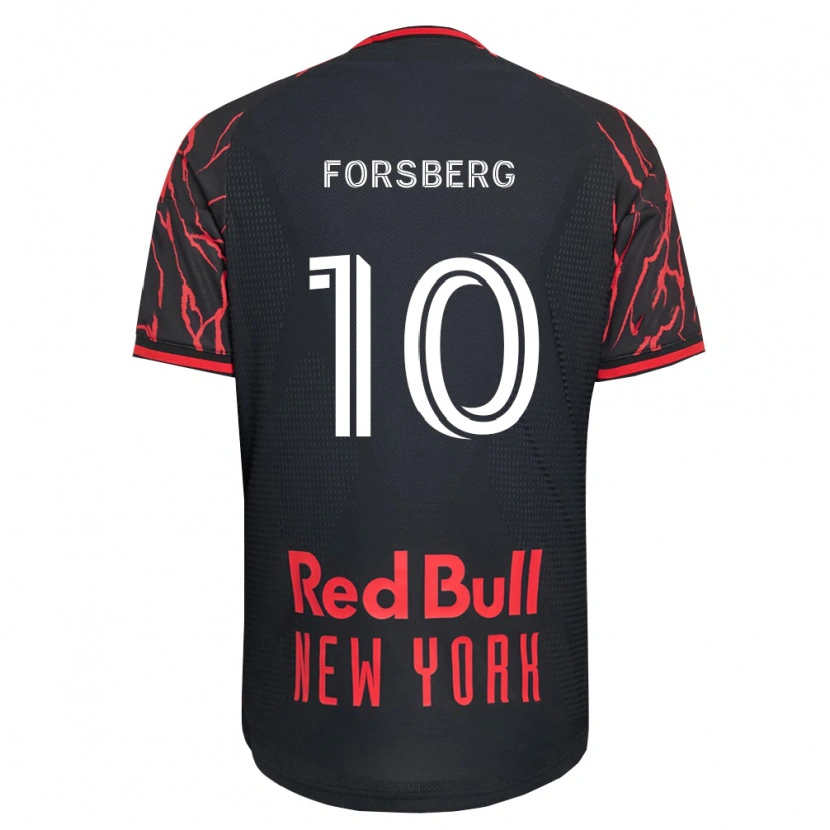 Danxen Homem Camisola Emil Forsberg #10 Vermelho Preto Branco Principal 2026/27 Camisa