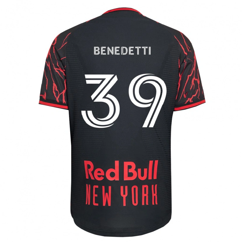 Danxen Homem Camisola Nehuén Benedetti #39 Vermelho Preto Branco Principal 2026/27 Camisa