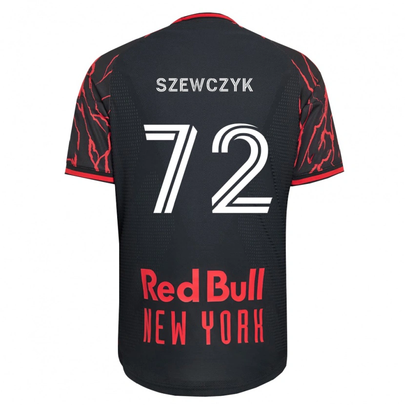 Danxen Homem Camisola Tobias Szewczyk #72 Vermelho Preto Branco Principal 2026/27 Camisa