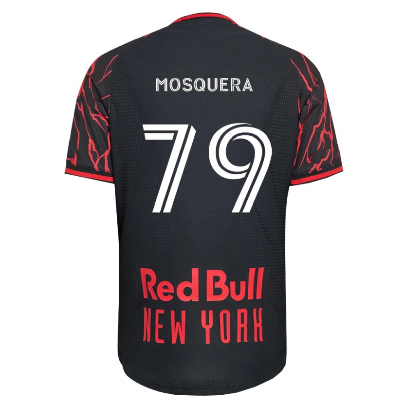 Danxen Homem Camisola Rafael Mosquera #79 Vermelho Preto Branco Principal 2026/27 Camisa
