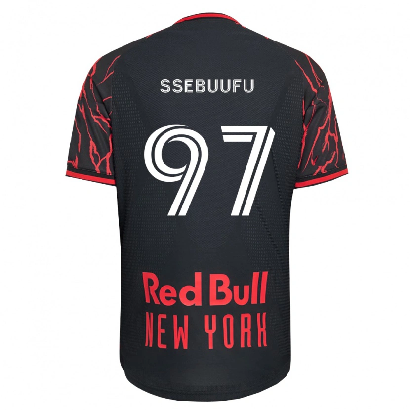 Danxen Homem Camisola Frank Ssebuufu #97 Vermelho Preto Branco Principal 2026/27 Camisa