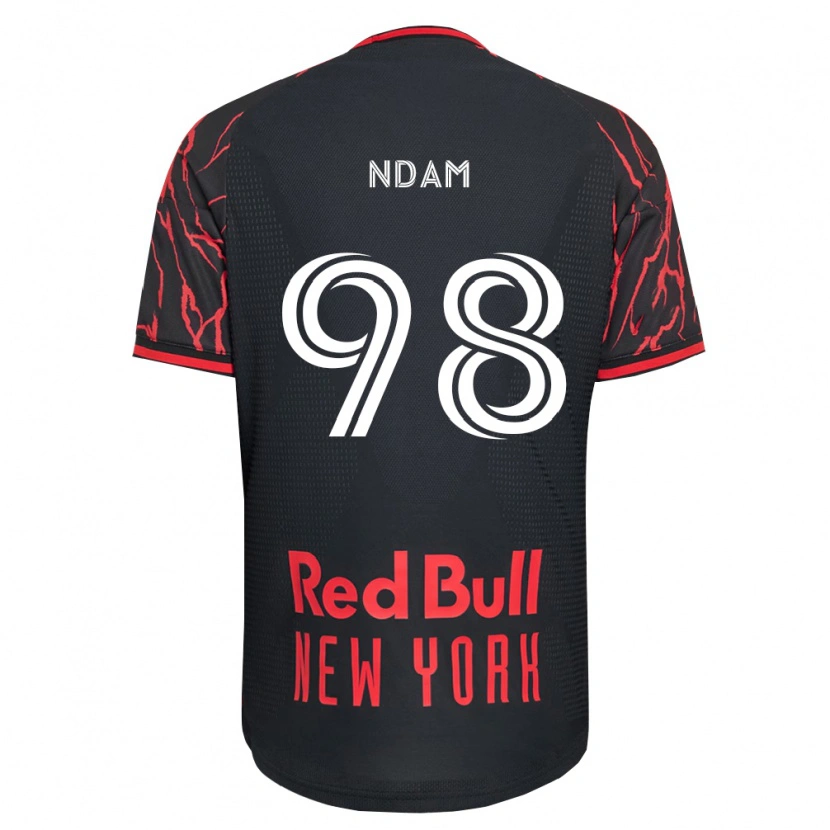 Danxen Homem Camisola Hassan Ndam #98 Vermelho Preto Branco Principal 2026/27 Camisa