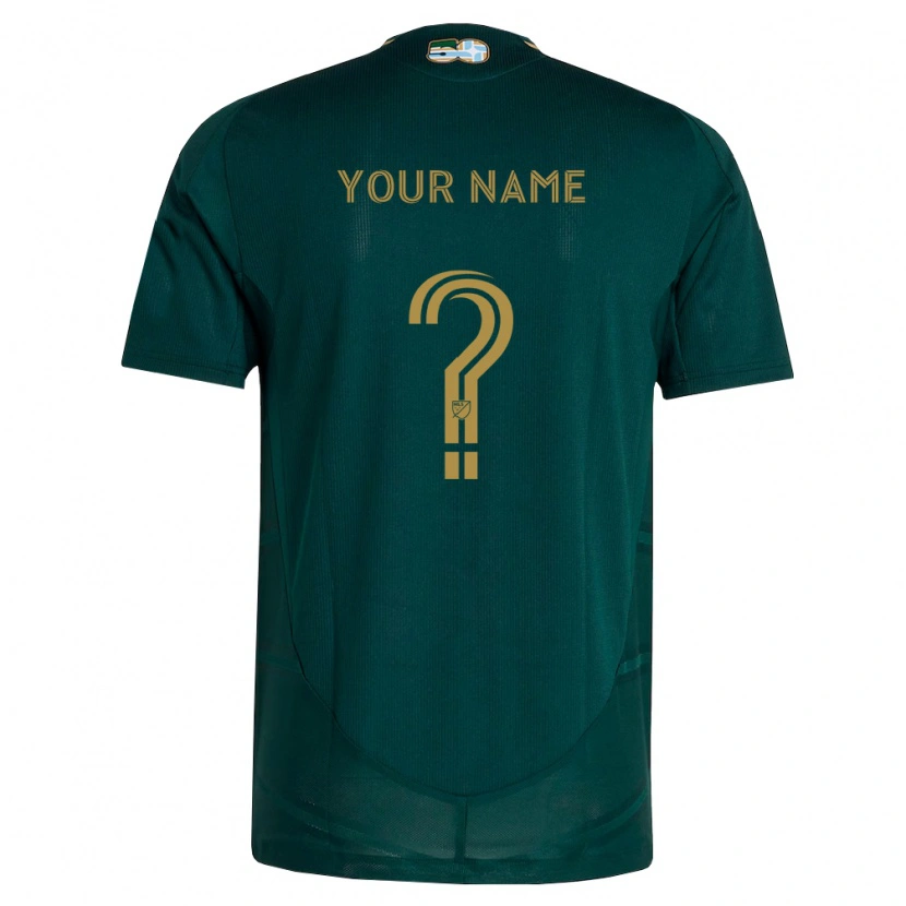 Danxen Homem Camisola Seu Nome #0 Verde Escuro Marrom Principal 2026/27 Camisa