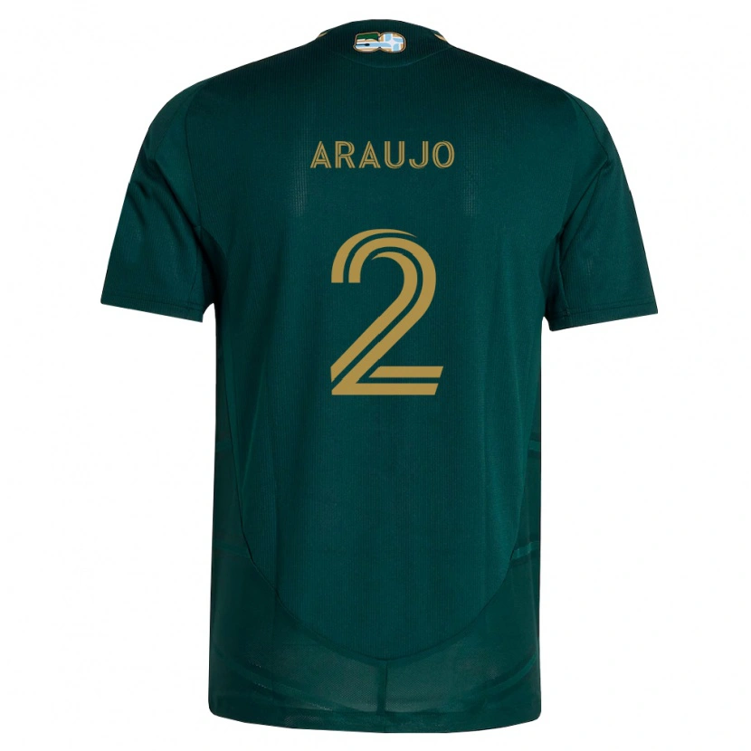 Danxen Homem Camisola Miguel Araujo #2 Verde Escuro Marrom Principal 2026/27 Camisa