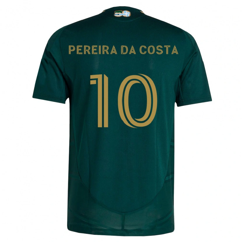 Danxen Homem Camisola David Da Costa #10 Verde Escuro Marrom Principal 2026/27 Camisa