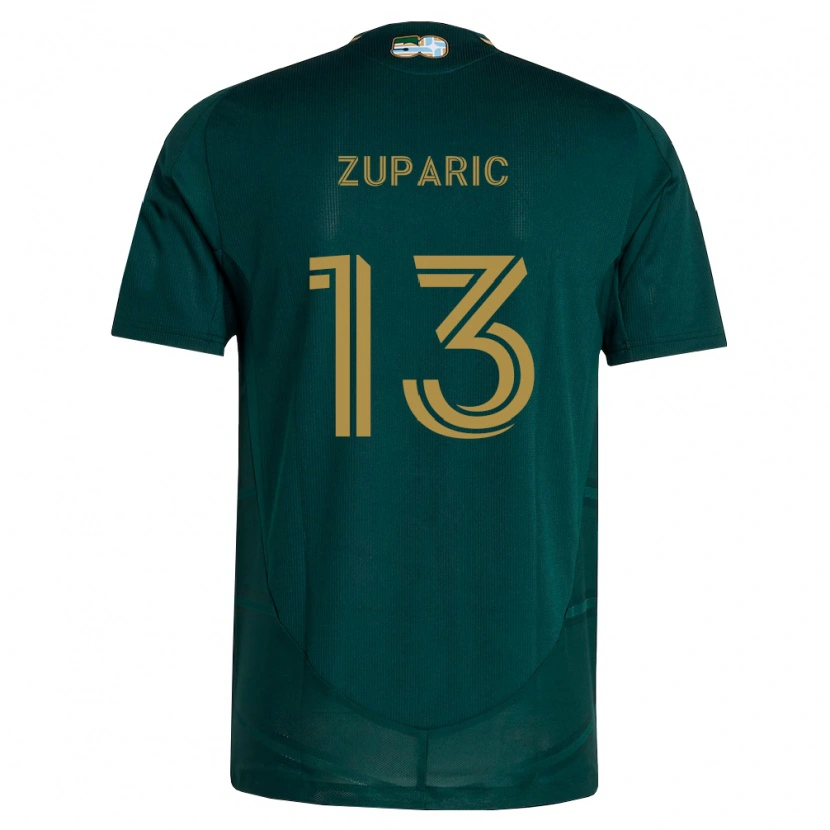 Danxen Homem Camisola Dario Zuparic #13 Verde Escuro Marrom Principal 2026/27 Camisa