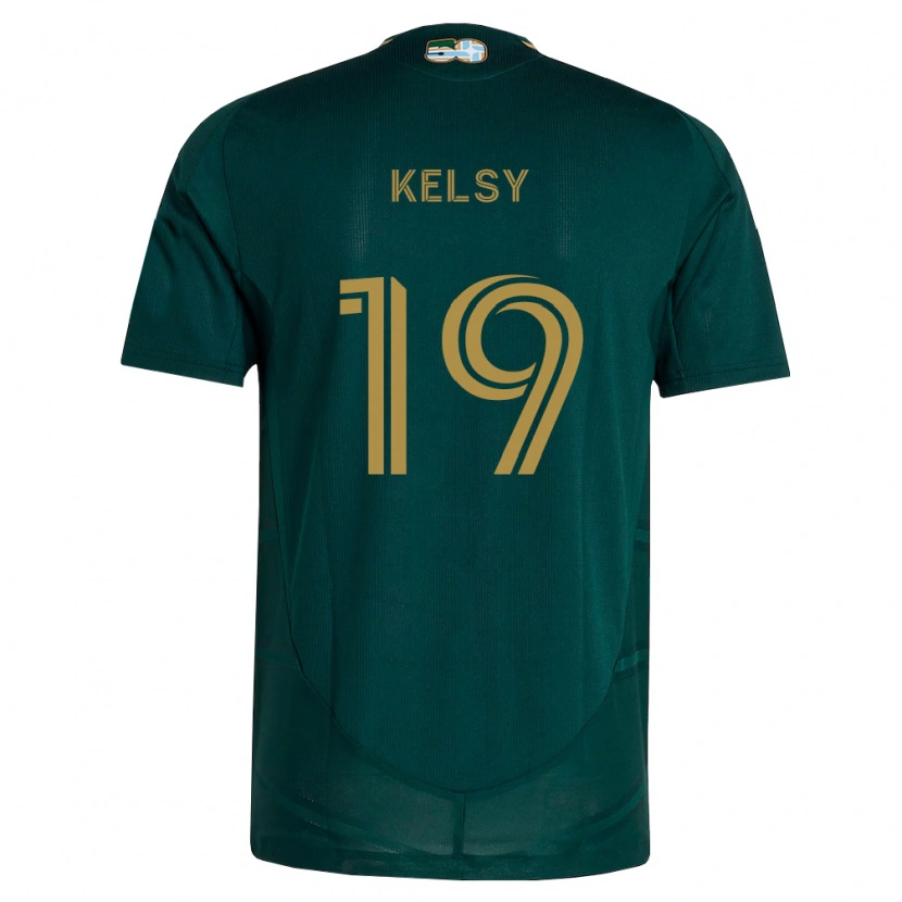 Danxen Homem Camisola Kevin Kelsy #19 Verde Escuro Marrom Principal 2026/27 Camisa