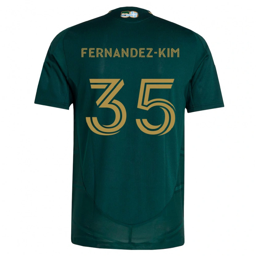 Danxen Homem Camisola Lucas Fernandez-Kim #35 Verde Escuro Marrom Principal 2026/27 Camisa