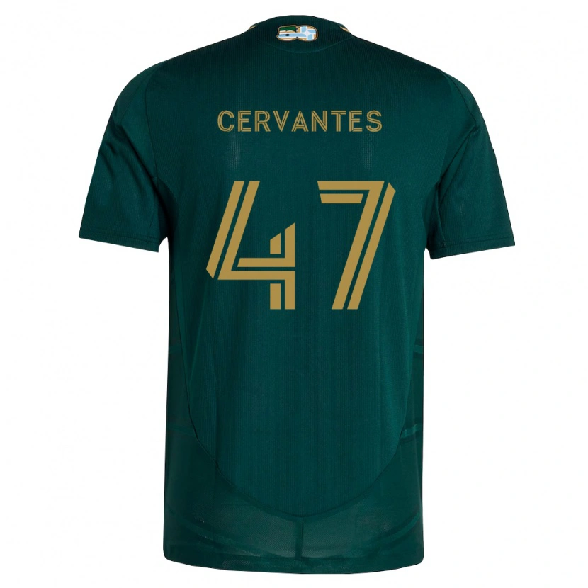 Danxen Homem Camisola Daniel Cervantes #47 Verde Escuro Marrom Principal 2026/27 Camisa