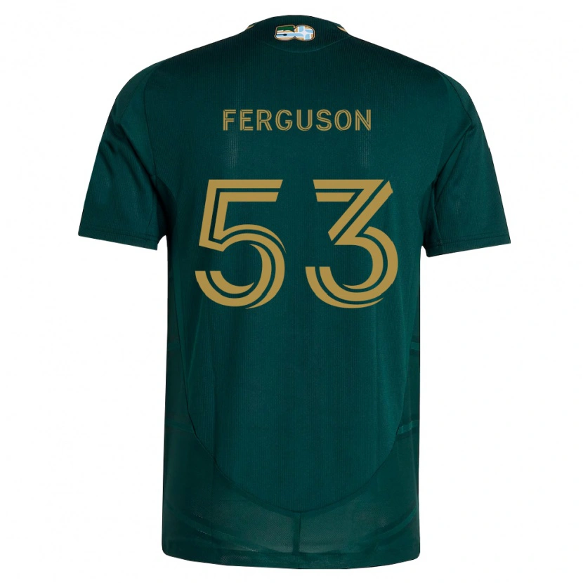 Danxen Homem Camisola Connor Ferguson #53 Verde Escuro Marrom Principal 2026/27 Camisa