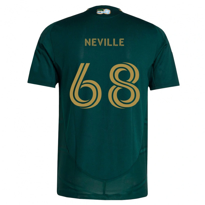 Danxen Homem Camisola Harvey Neville #68 Verde Escuro Marrom Principal 2026/27 Camisa