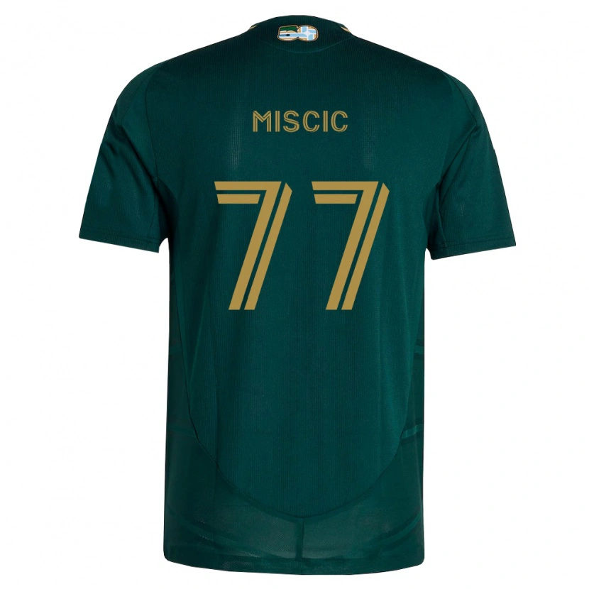 Danxen Homem Camisola Selmir Miscic #77 Verde Escuro Marrom Principal 2026/27 Camisa