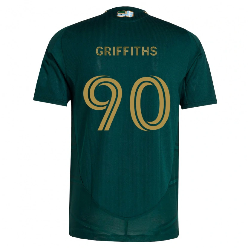 Danxen Homem Camisola Reo Griffiths #90 Verde Escuro Marrom Principal 2026/27 Camisa