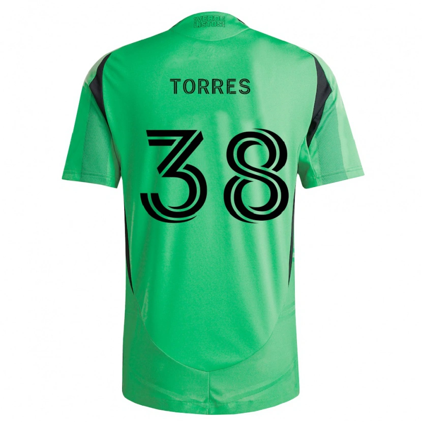Danxen Homem Camisola Ervin Torres #38 Verde Esmeralda Preto Principal 2026/27 Camisa