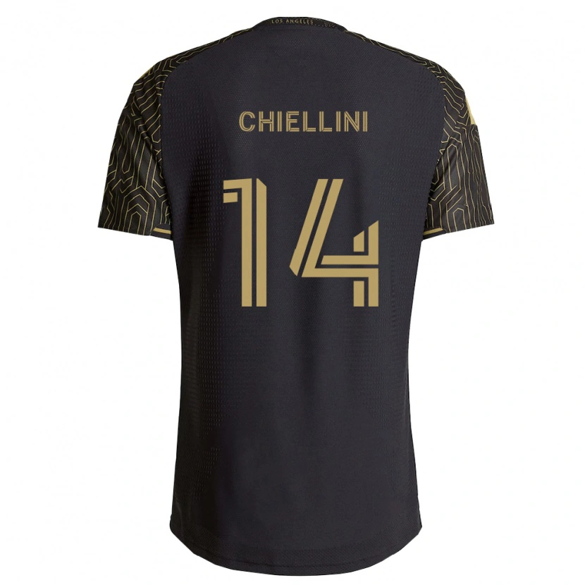 Danxen Homem Camisola Giorgio Chiellini #14 Marrom Preto Principal 2026/27 Camisa