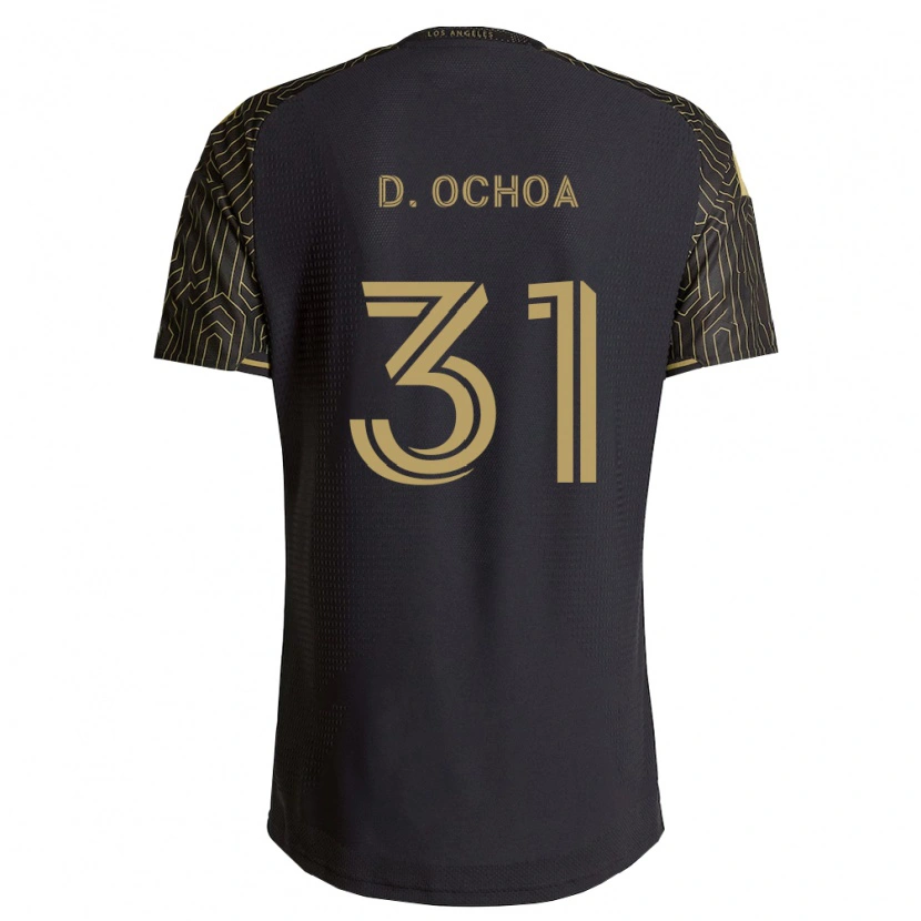Danxen Homem Camisola David Ochoa #31 Marrom Preto Principal 2026/27 Camisa