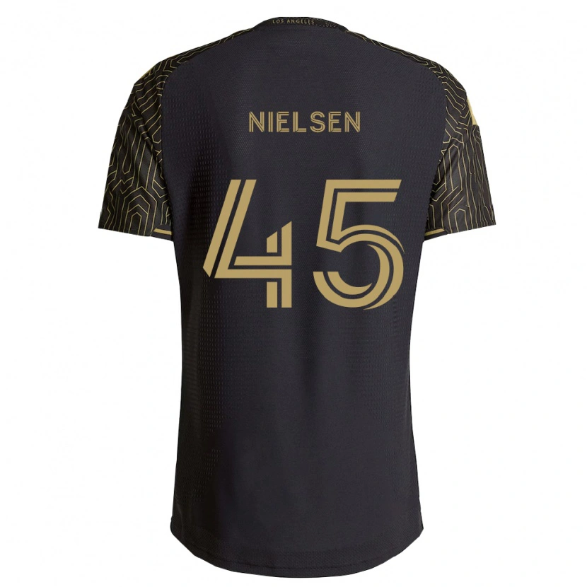Danxen Homem Camisola Kenny Nielsen #45 Marrom Preto Principal 2026/27 Camisa