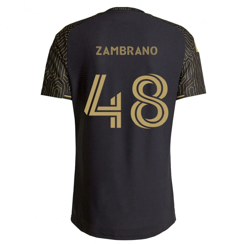 Danxen Homem Camisola Gavin Zambrano #48 Marrom Preto Principal 2026/27 Camisa