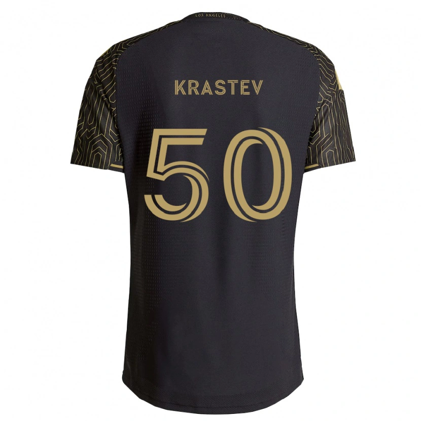 Danxen Homem Camisola Filip Krastev #50 Marrom Preto Principal 2026/27 Camisa