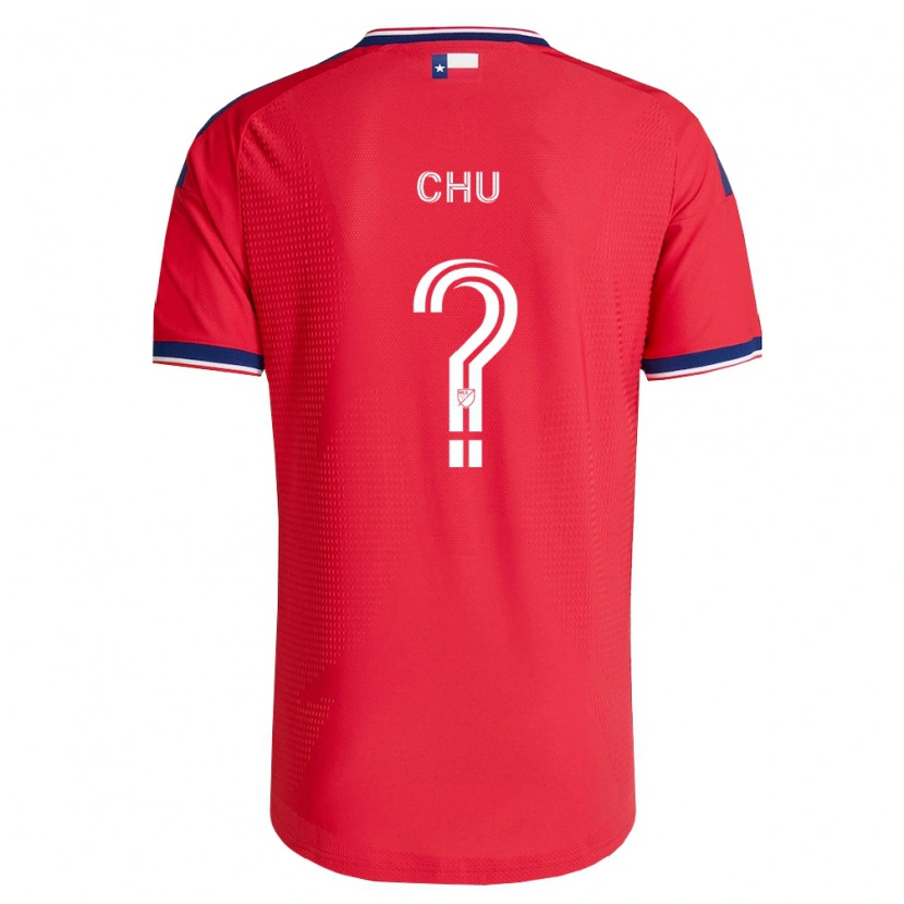 Danxen Homem Camisola Leo Chu #0 Vermelho Azul Branco Principal 2026/27 Camisa