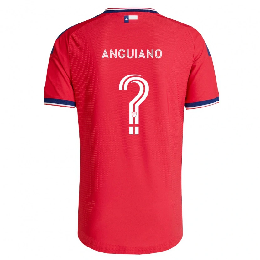 Danxen Homem Camisola Adrian Anguiano #0 Vermelho Azul Branco Principal 2026/27 Camisa