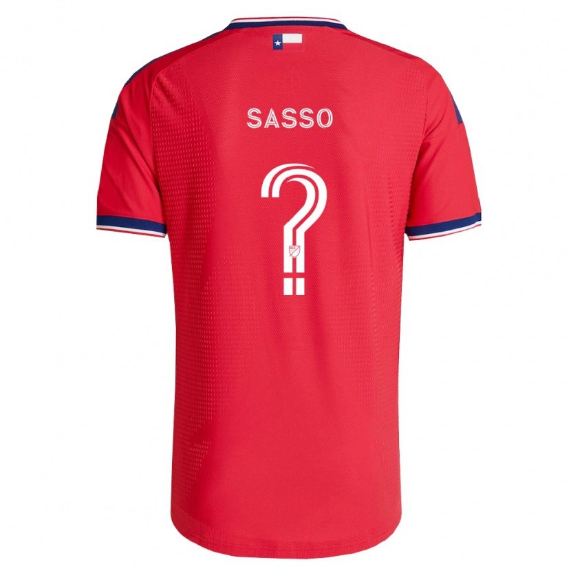 Danxen Homem Camisola Gino Sasso #0 Vermelho Azul Branco Principal 2026/27 Camisa