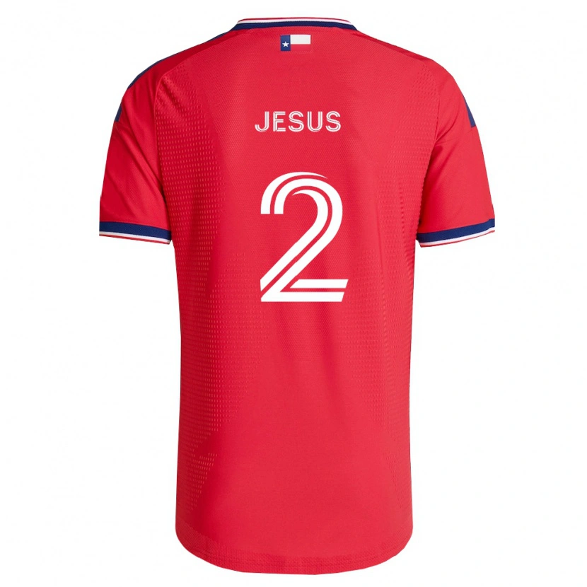 Danxen Homem Camisola Geovane Jesus #2 Vermelho Azul Branco Principal 2026/27 Camisa