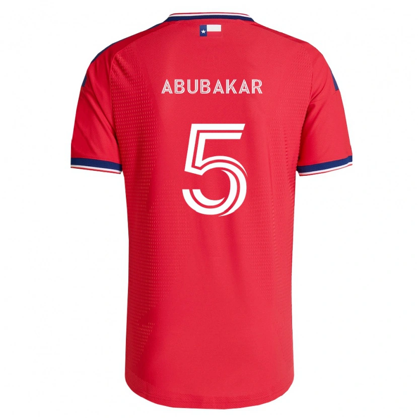 Danxen Homem Camisola Lalas Abubakar #5 Vermelho Azul Branco Principal 2026/27 Camisa