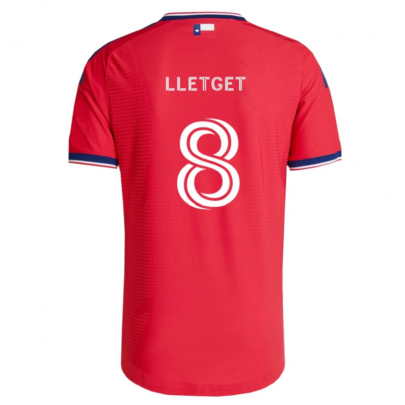 Danxen Homem Camisola Sebastian Lletget #8 Vermelho Azul Branco Principal 2026/27 Camisa
