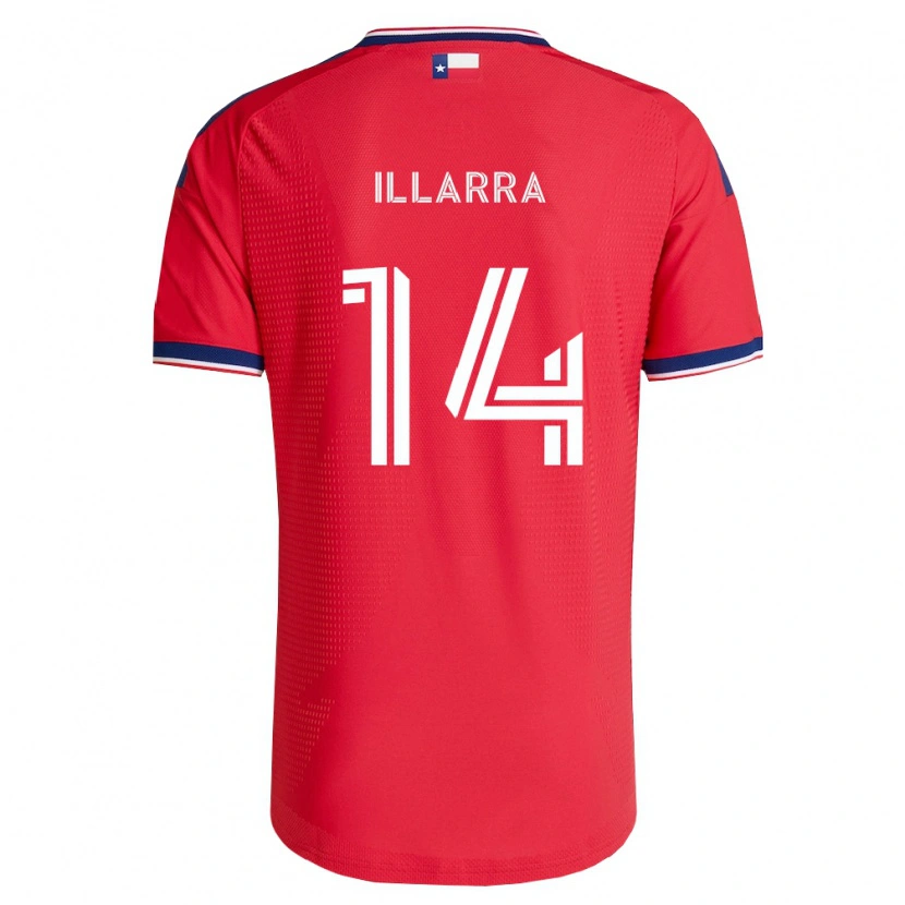 Danxen Homem Camisola Asier Illarramendi #14 Vermelho Azul Branco Principal 2026/27 Camisa