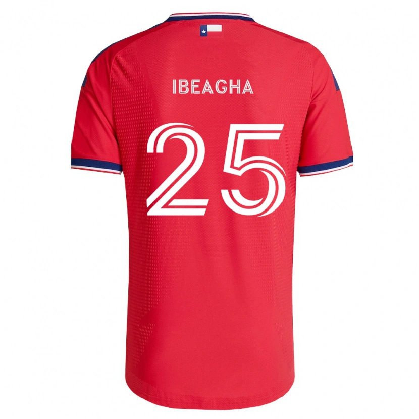 Danxen Homem Camisola Sebastien Ibeagha #25 Vermelho Azul Branco Principal 2026/27 Camisa