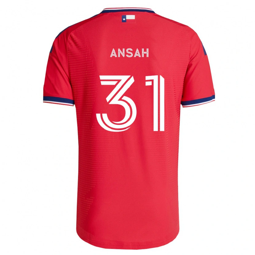 Danxen Homem Camisola Eugene Ansah #31 Vermelho Azul Branco Principal 2026/27 Camisa
