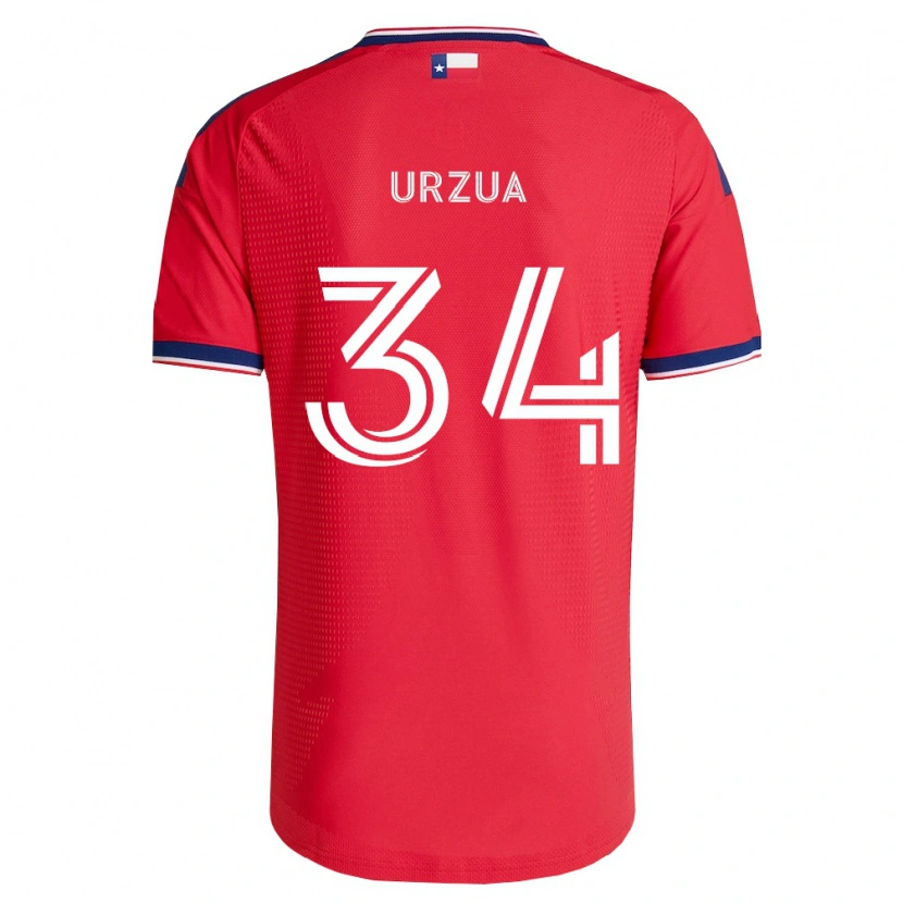 Danxen Homem Camisola Alejandro Urzua #34 Vermelho Azul Branco Principal 2026/27 Camisa