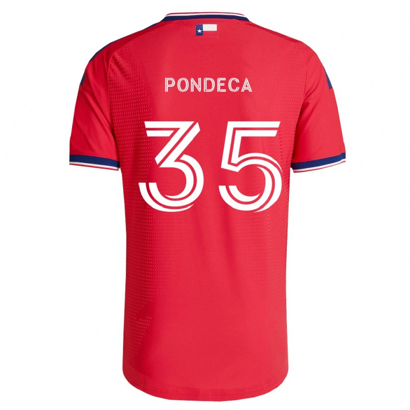 Danxen Homem Camisola Tomas Pondeca #35 Vermelho Azul Branco Principal 2026/27 Camisa