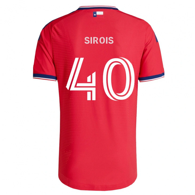 Danxen Homem Camisola Jonathan Sirois #40 Vermelho Azul Branco Principal 2026/27 Camisa