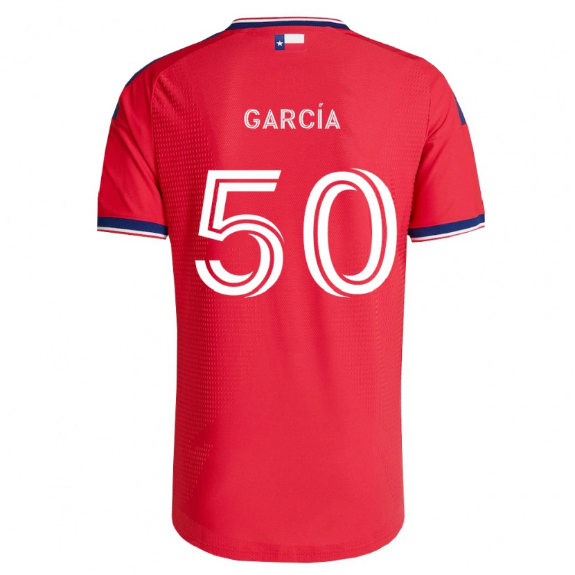 Danxen Homem Camisola Diego García #50 Vermelho Azul Branco Principal 2026/27 Camisa