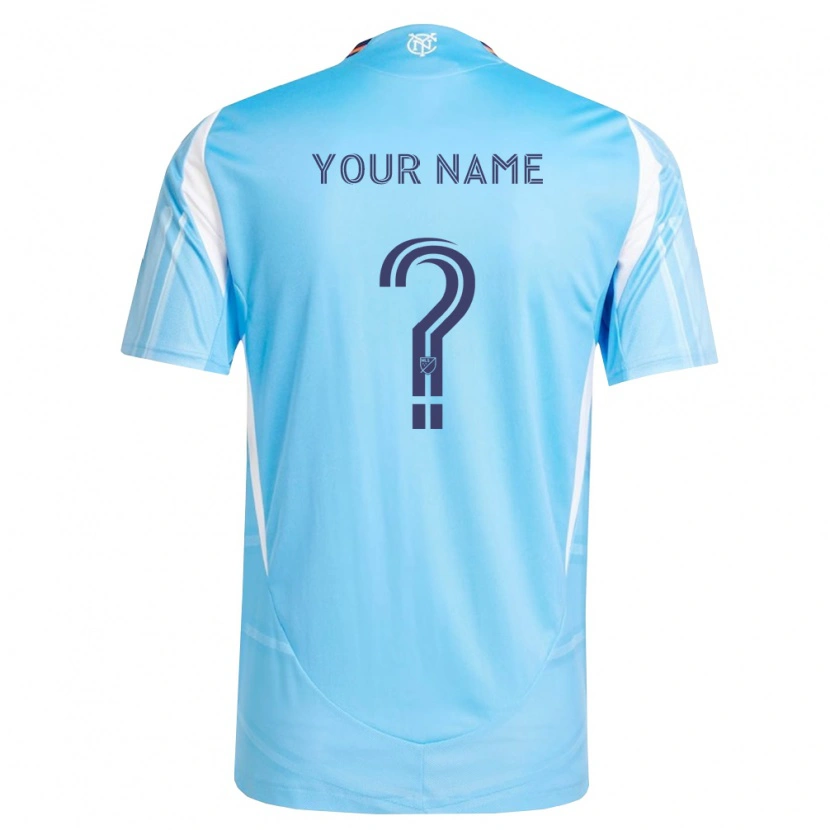 Danxen Homem Camisola Seu Nome #0 Azul Celeste Branco Principal 2026/27 Camisa