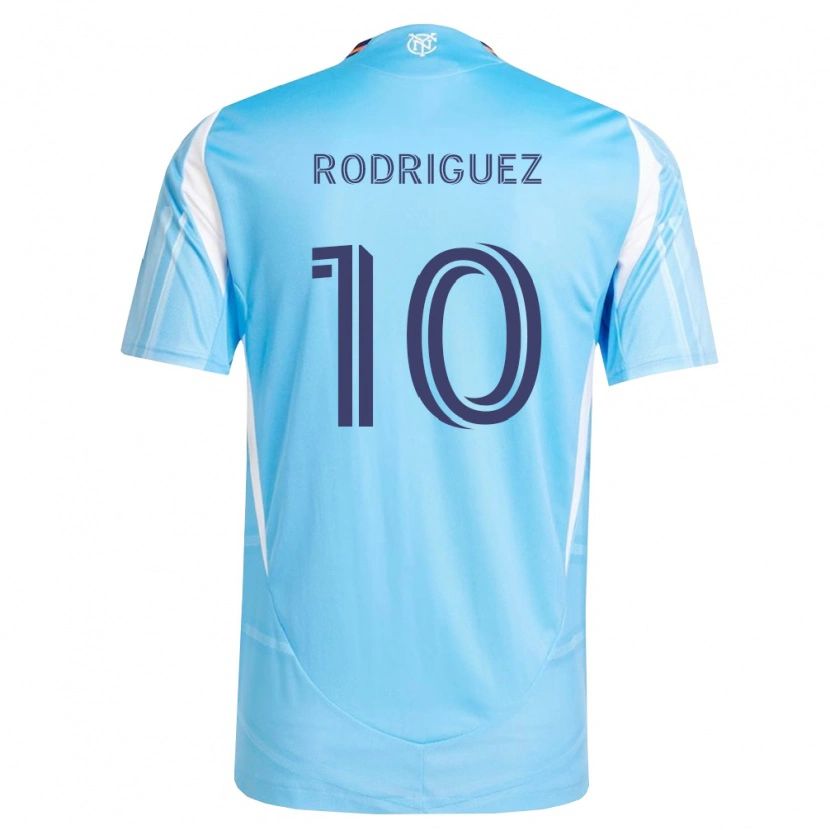 Danxen Homem Camisola Santiago Rodríguez #10 Azul Celeste Branco Principal 2026/27 Camisa