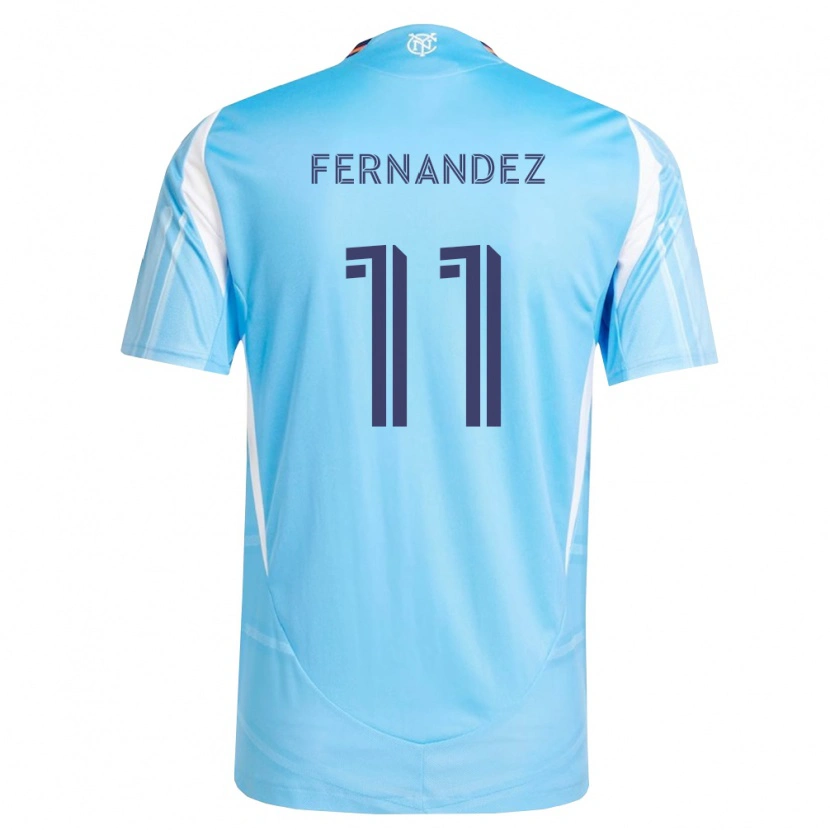 Danxen Homem Camisola Julián Fernández #11 Azul Celeste Branco Principal 2026/27 Camisa