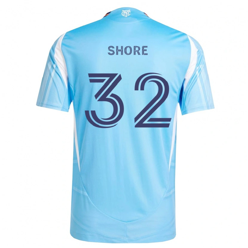 Danxen Homem Camisola Jonathan Shore #32 Azul Celeste Branco Principal 2026/27 Camisa