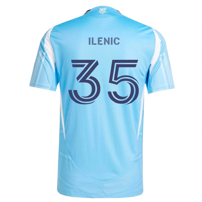 Danxen Homem Camisola Mitja Ilenic #35 Azul Celeste Branco Principal 2026/27 Camisa