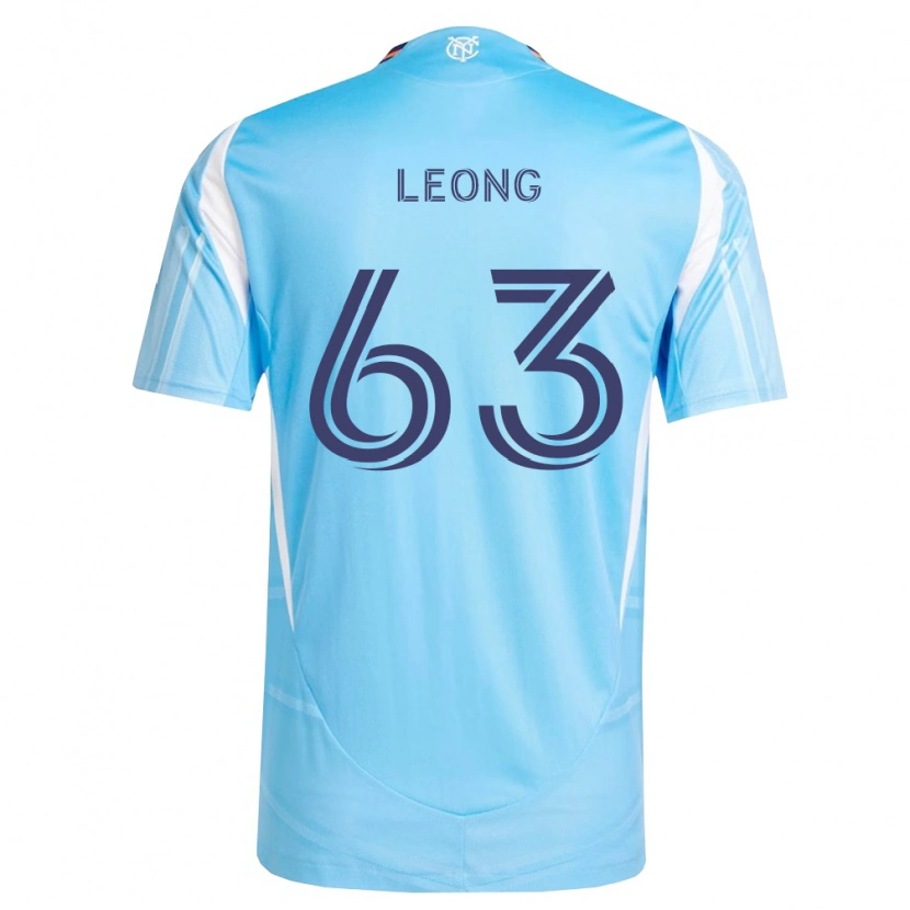 Danxen Homem Camisola Matthew Leong #63 Azul Celeste Branco Principal 2026/27 Camisa