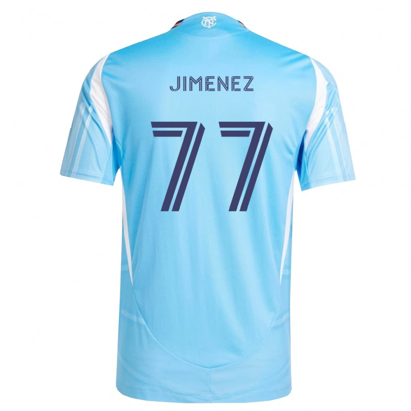 Danxen Homem Camisola Jonathan Jiménez #77 Azul Celeste Branco Principal 2026/27 Camisa